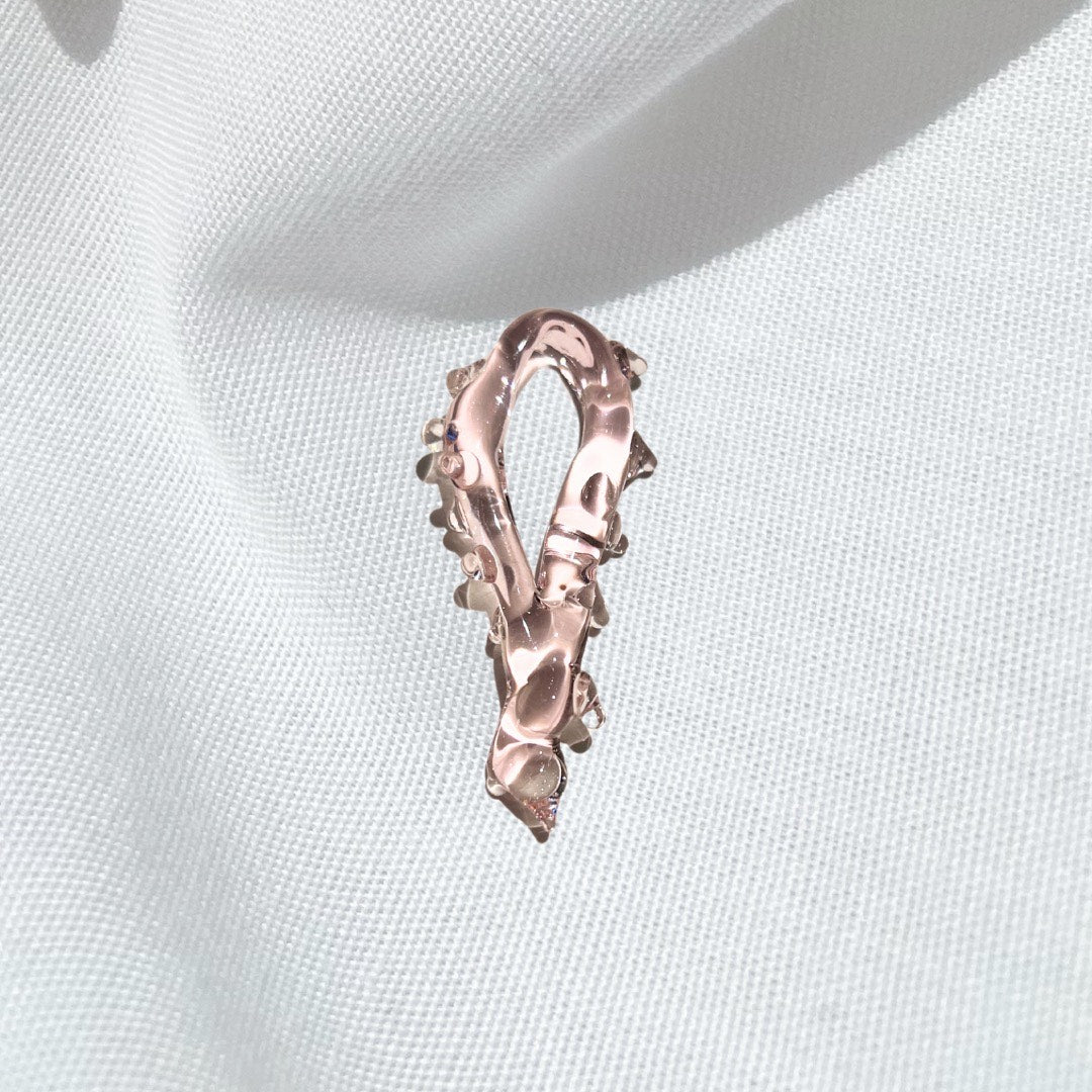 GLASS CHARM BABYPINK BIG