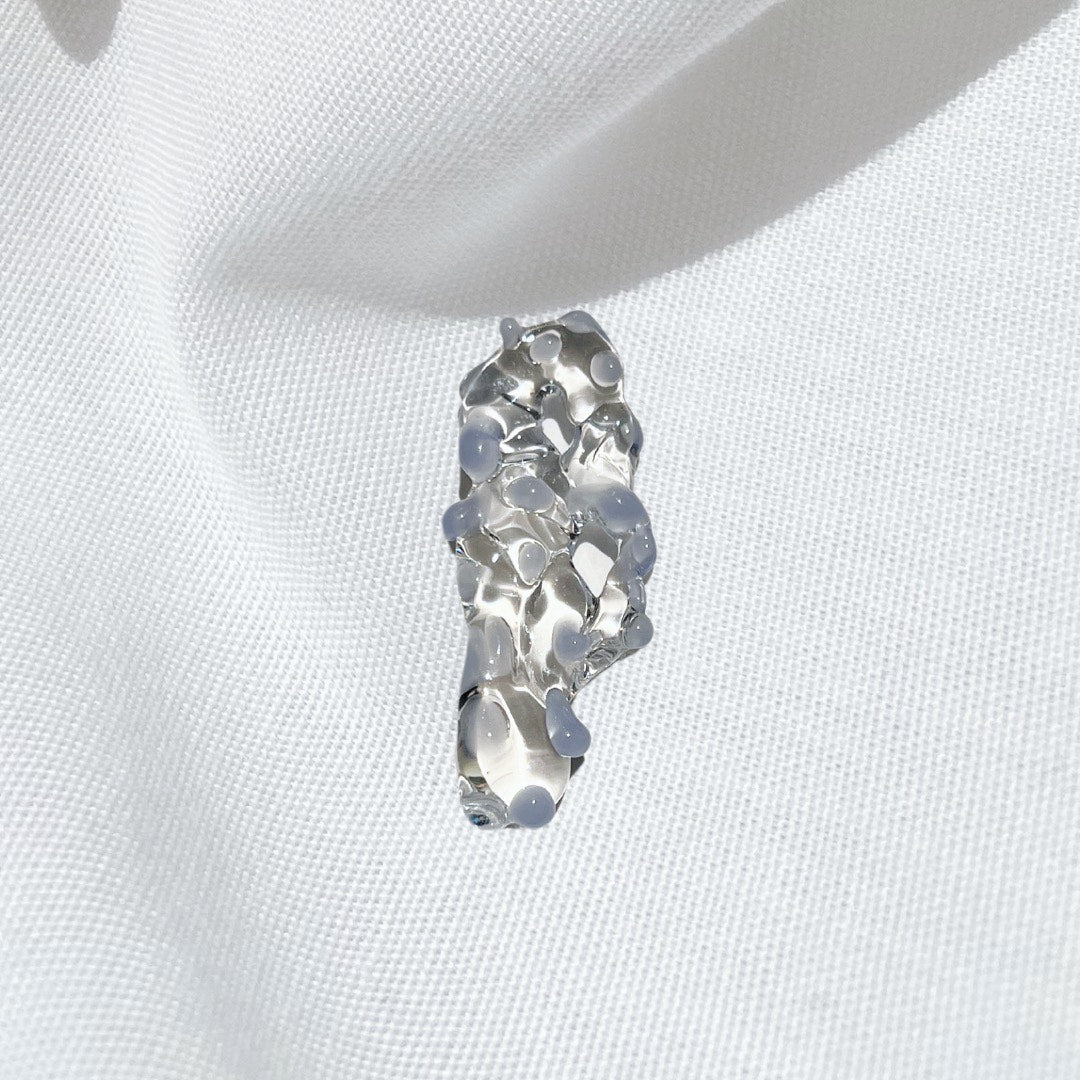 GLASS CHARM BABY BLUE